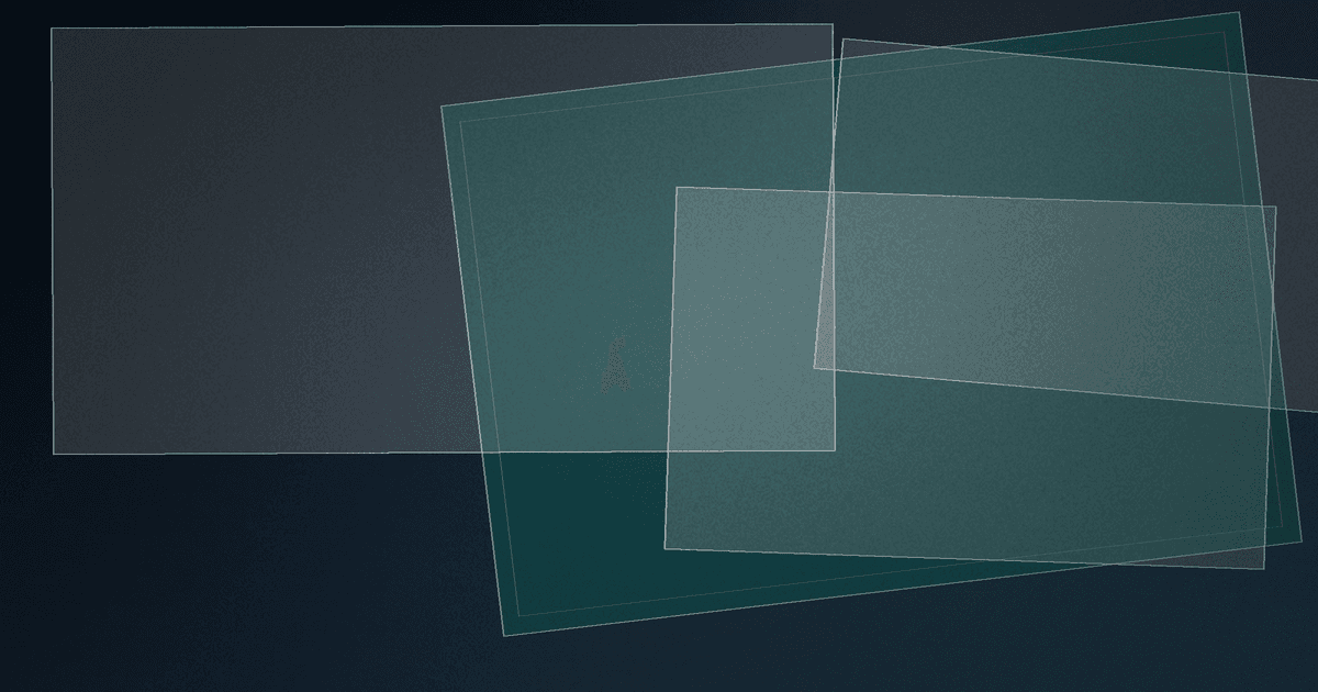 Abstract cover artwork for GlazingPost — Residential Windows