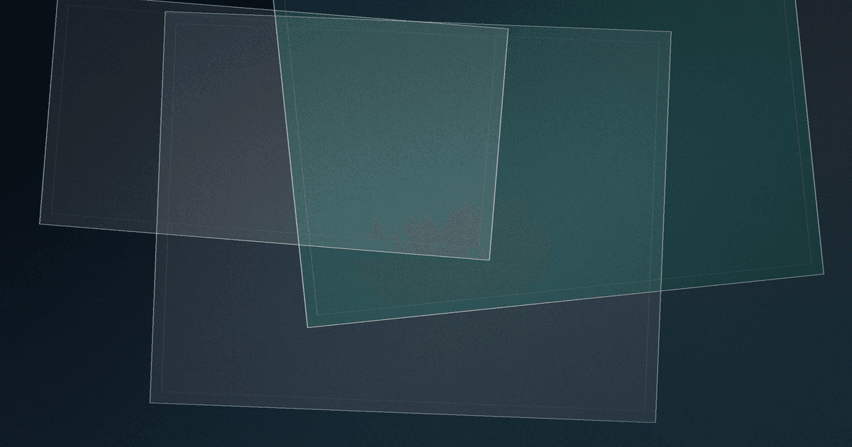 Abstract cover artwork for GlazingPost — Residential Windows